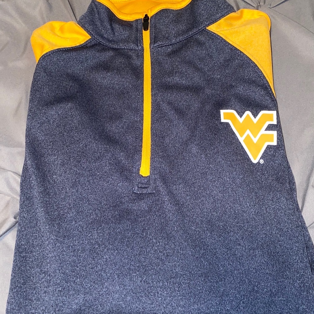 West Virginia University Long sleeve, zip up shirt